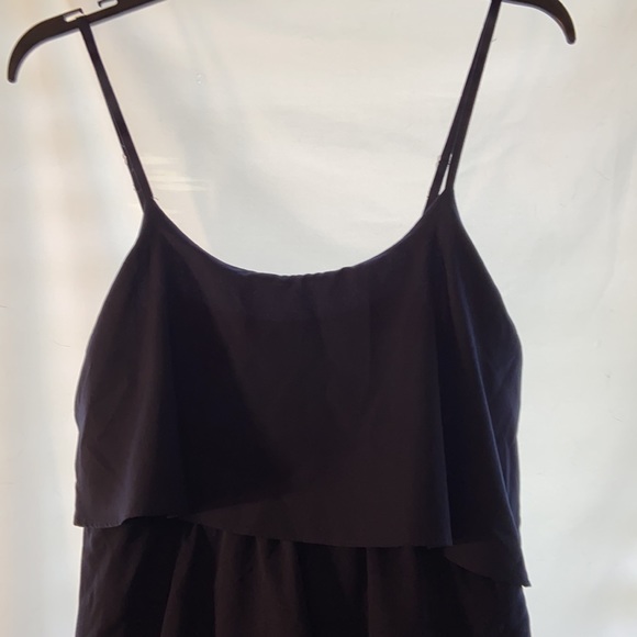 Navy blue maxi dress, adjustable straps, like new! - Picture 2 of 3